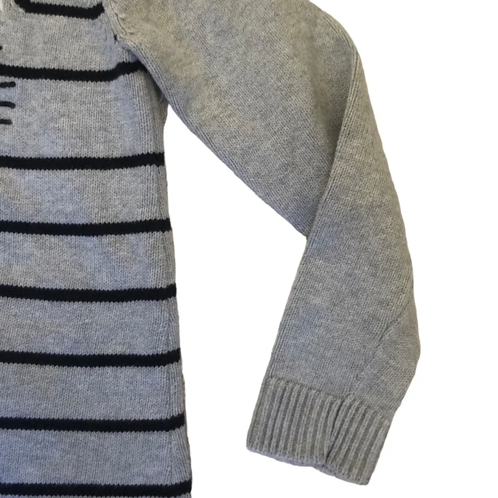 Gymboree Gray Striped Kitty Dress size 6